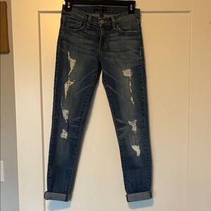 Flying Monkey Blue Distressed Skinny Jeans